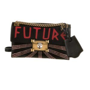 EUC GUCCI LIMITED EDITION LINEA FUTURE SHOULDER BAG BLACK